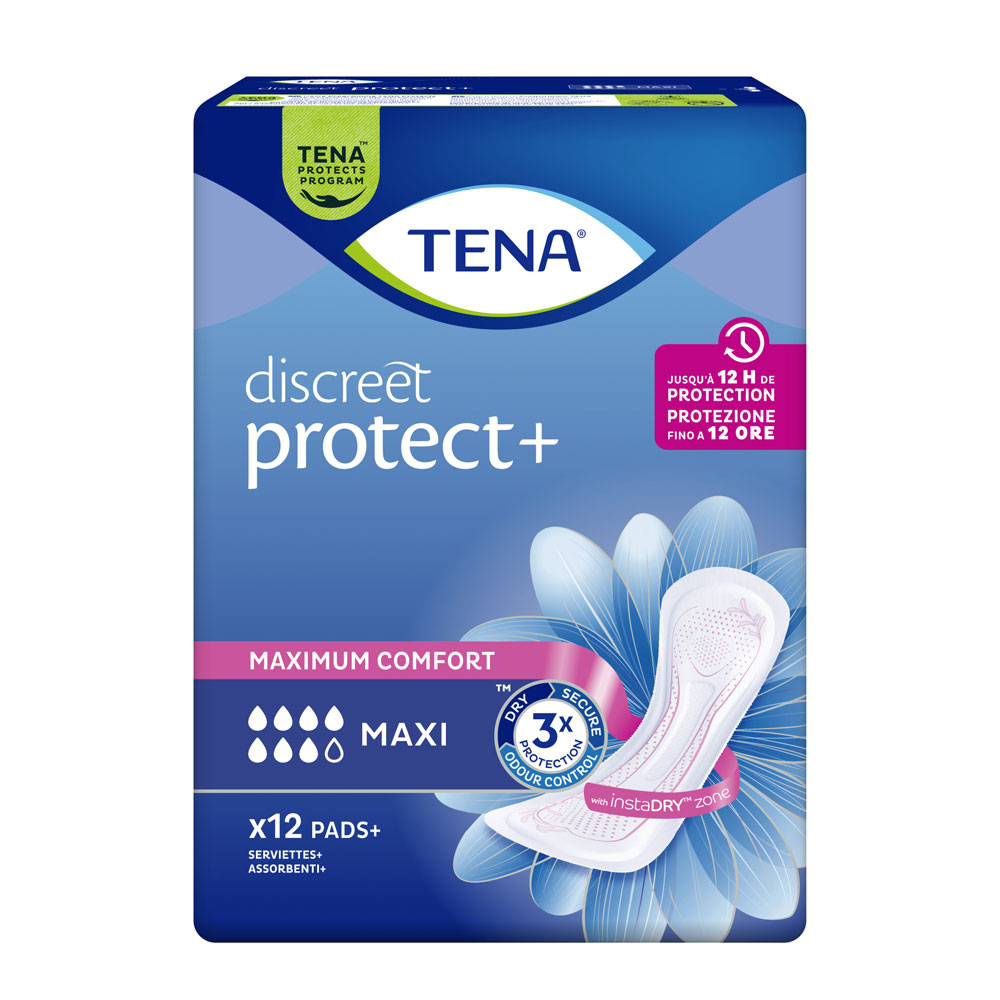 Serviettes pour fuites urinaires legeres x12 Lady Maxi Tena