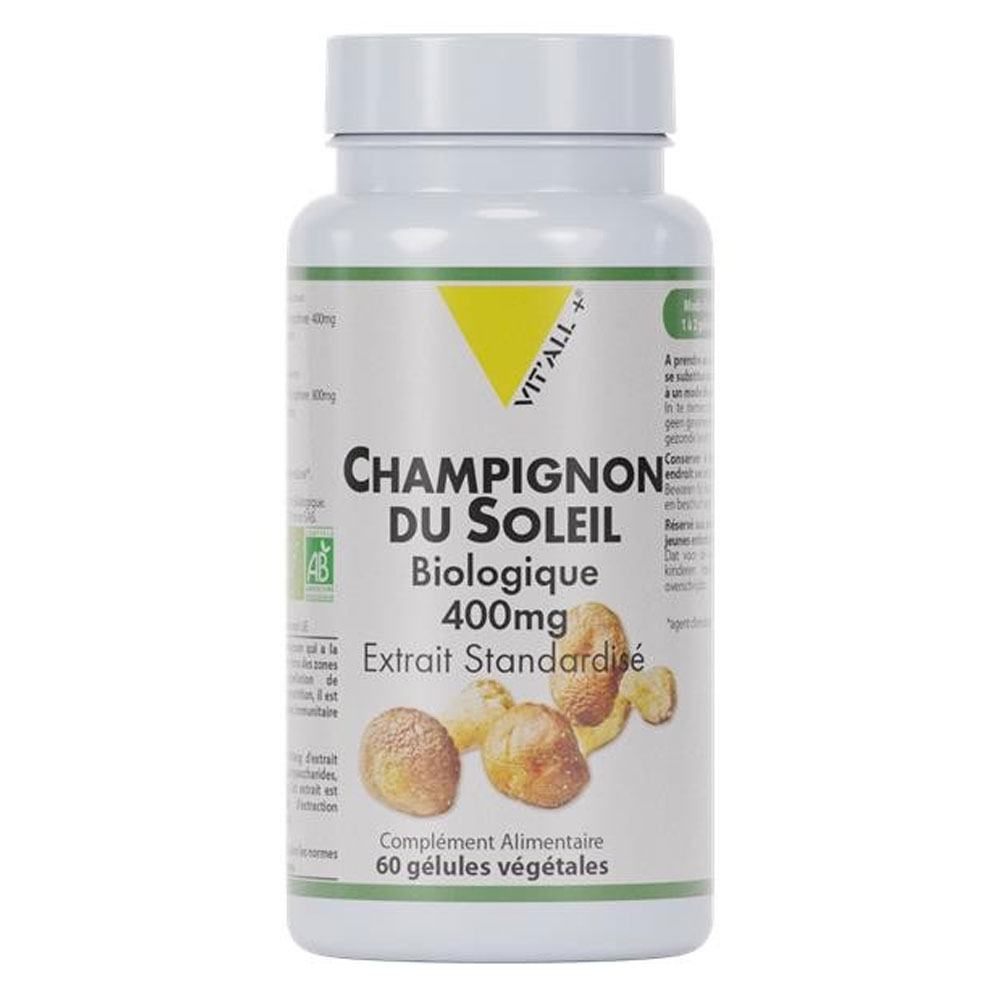Vit'All+ Champignon Du Soleil 400mg 60 Gélules