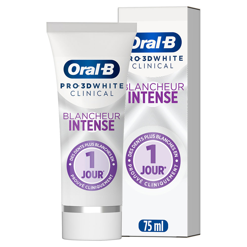 Oral-B Pro 3D White Clinical Dentifrice Blancheur intense 75ml