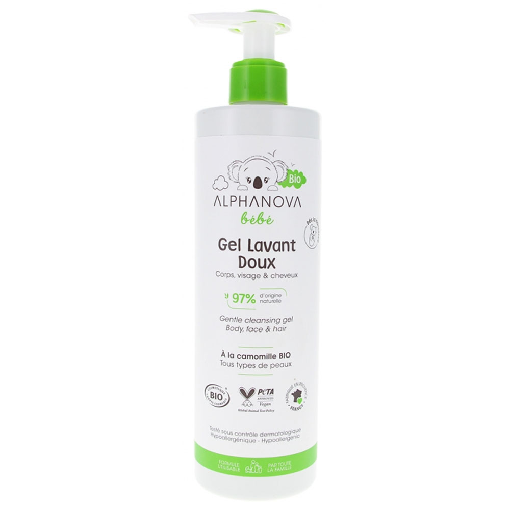 Alphanova Bébé Dermo-nettoyant Cheveux & Corps Bio 400ml