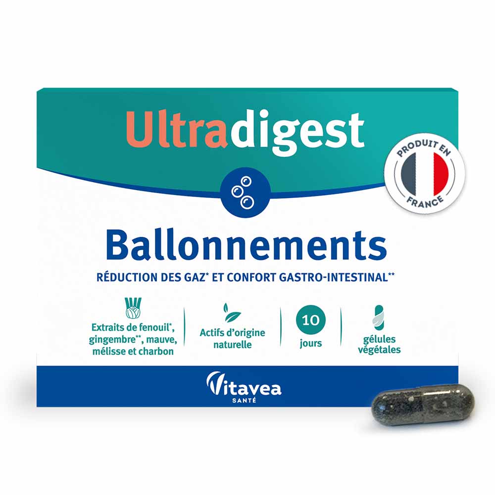 Vitavea Santé Ultradigest Ballonnements 30 gélules
