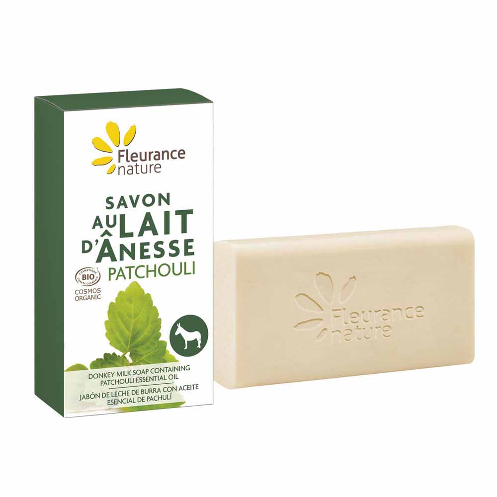 Fleurance Nature Savon Lait Anesse Patchouli Bio 100ml