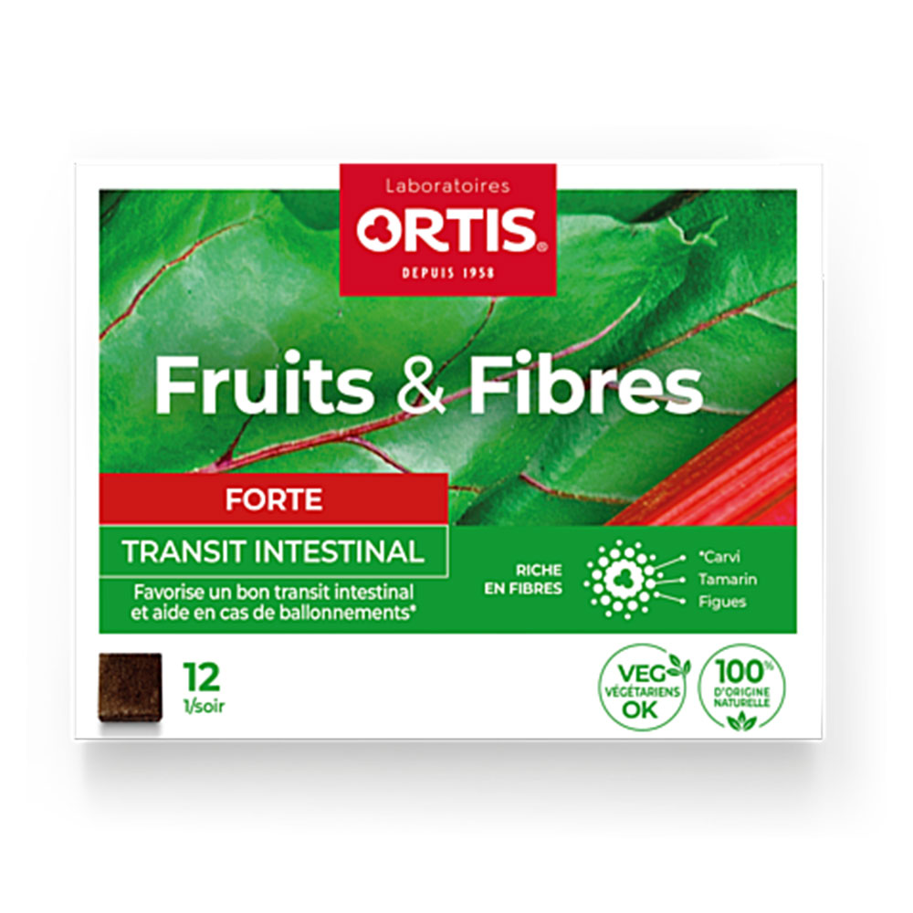 Ortis Fruits & Fibres Forte Transit 12 cubes