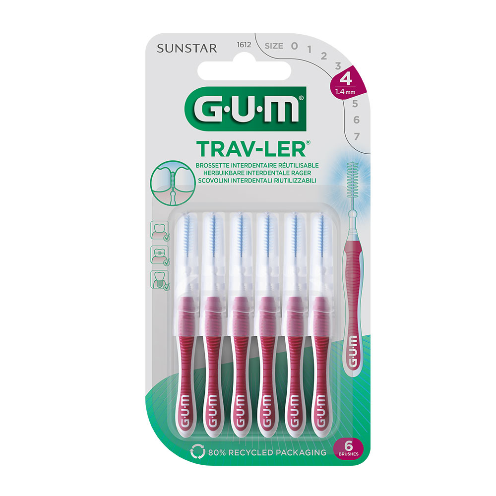 Gum Trav-ler Brossettes Interdentaires 1.4mm x6
