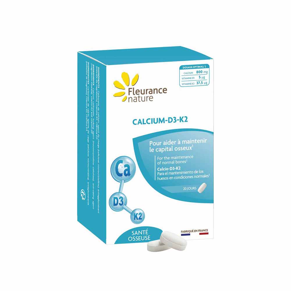 Fleurance Nature Calcium - D3 - K2 60 comprimés