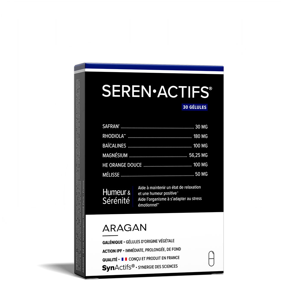 Aragan Synactifs SerenActifs Humeur & sérénité 30 gélules