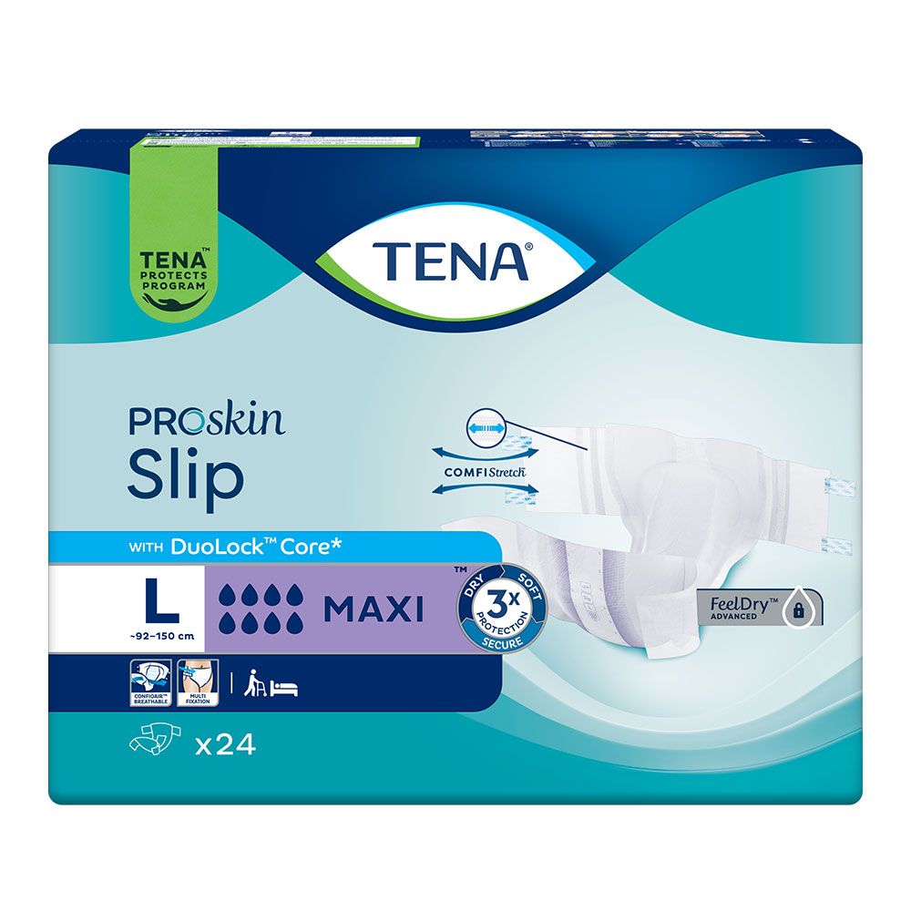 Tena Proskin Slip Maxi Absorbants pour fuites urinaires Taille L x24
