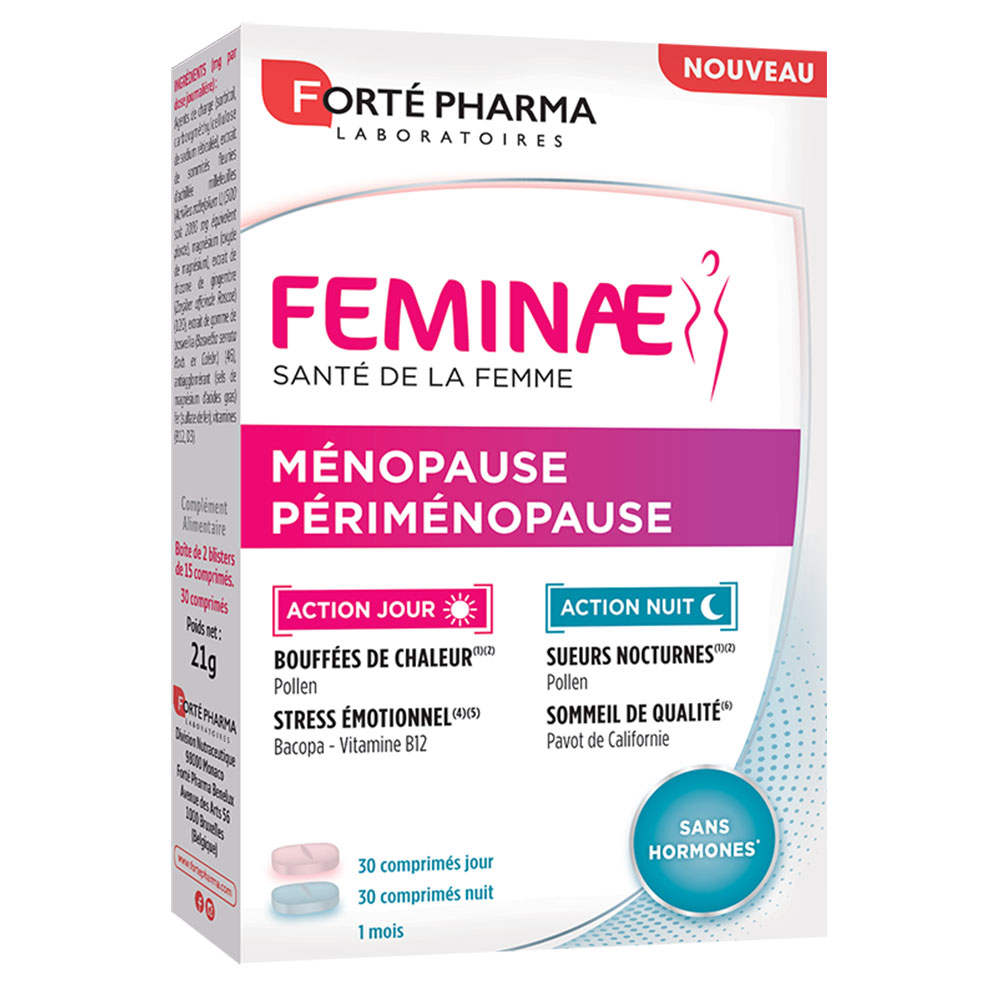 Forté Pharma Feminae Ménopause Périménopause Sans hormones 60 comprimés
