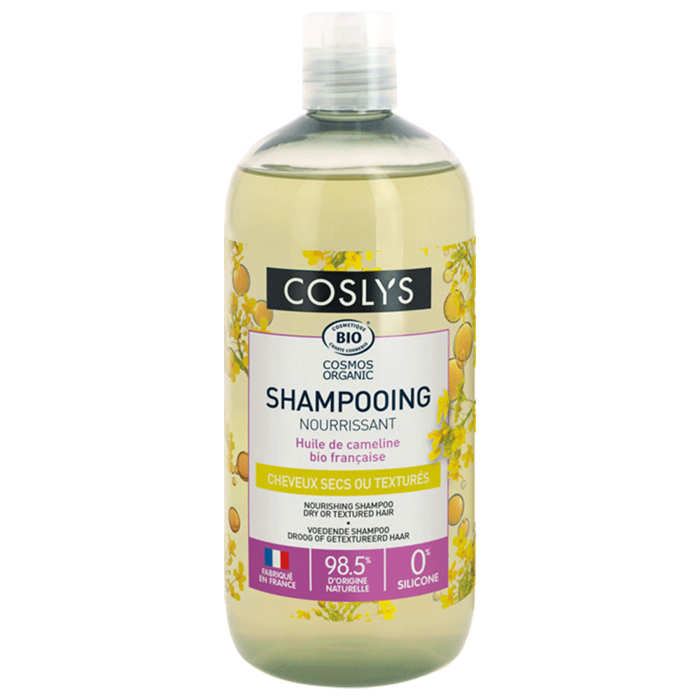 Coslys Shampooing nourrissant huile de cameline Cheveux secs et texturés 500ml
