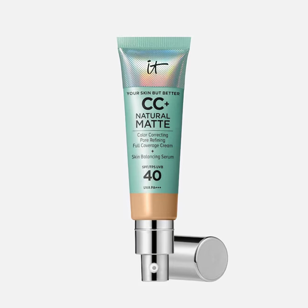 IT Cosmetics Your Skin But Better CC Crème Correctrice Effet Mat SPF40 Tous Types de Peaux 32ml