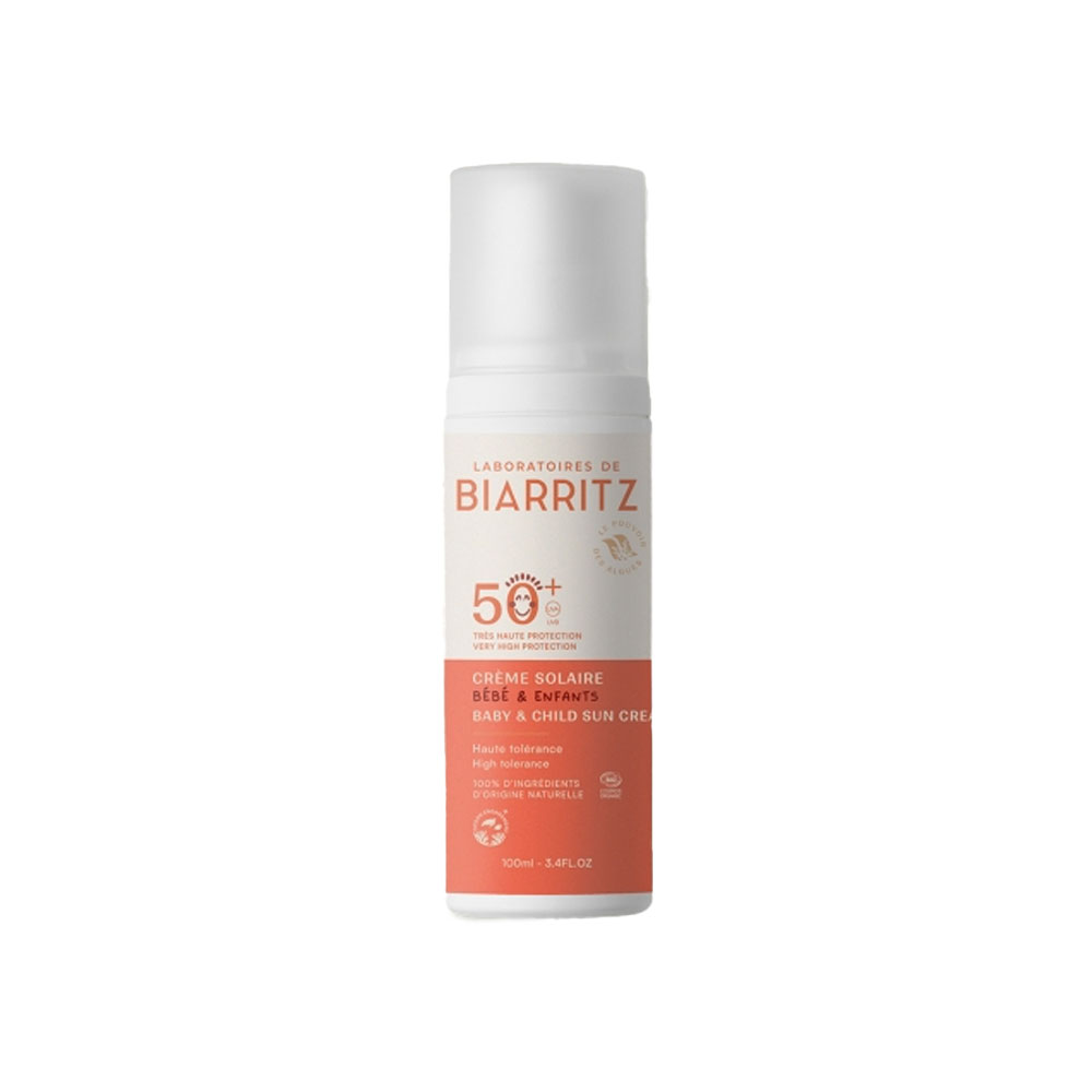 Laboratoires De Biarritz Solaires Crème Bébé et Enfant SPF50+ Bio 100ml