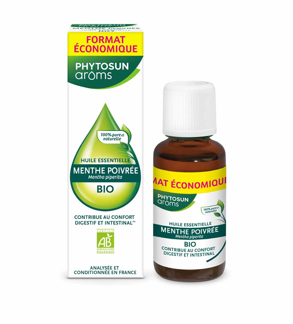 Huile Essentielle Menthe Poivree 30ml Phytosun Aroms