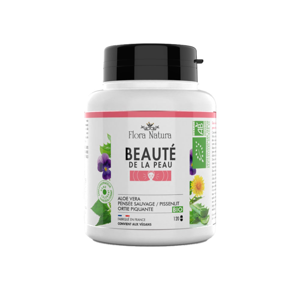 Flora Natura Complexe 4+ Beauté De La Peau 120 Gélules