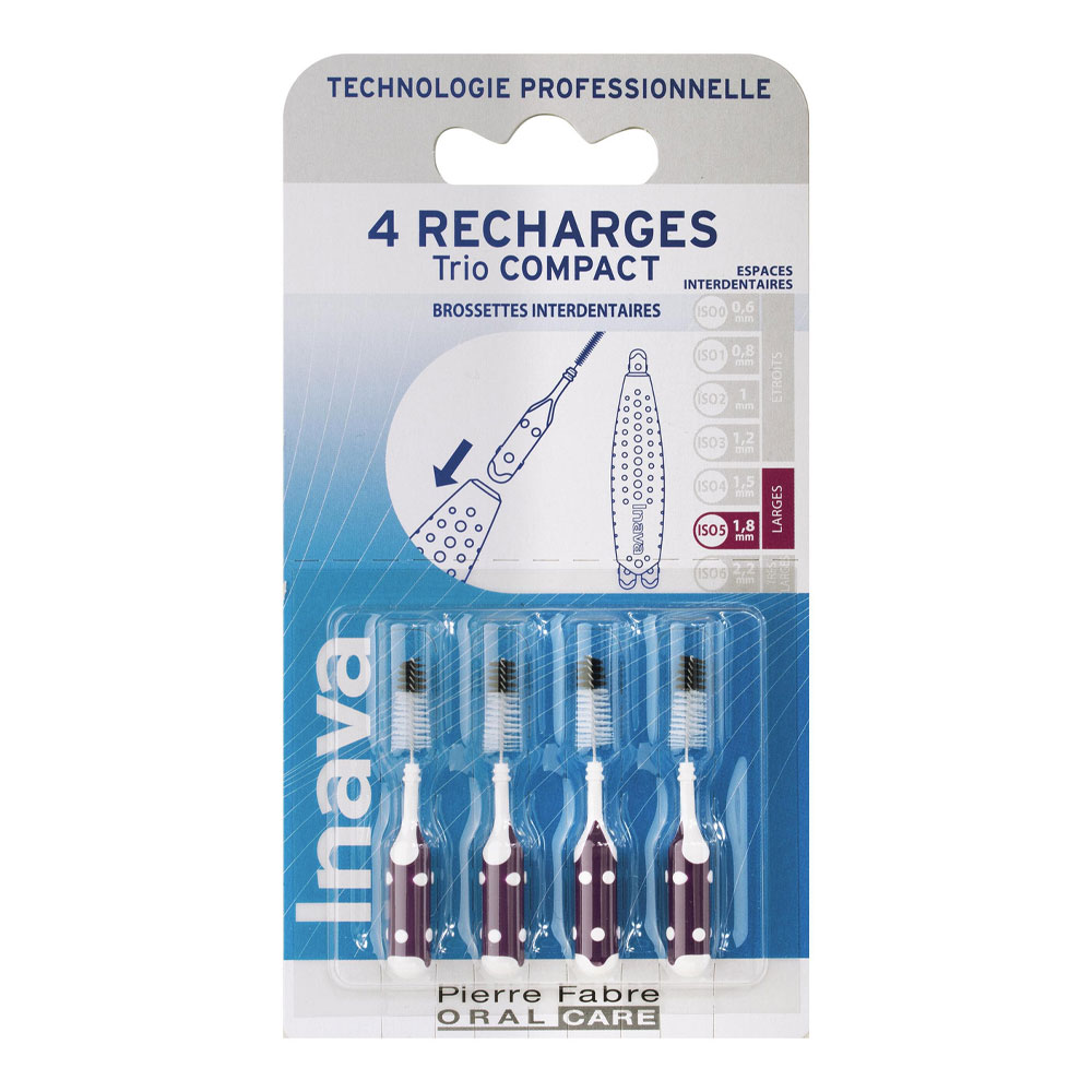 Inava Recharges Brossettes Interdentaires 1.8mm Violet x3