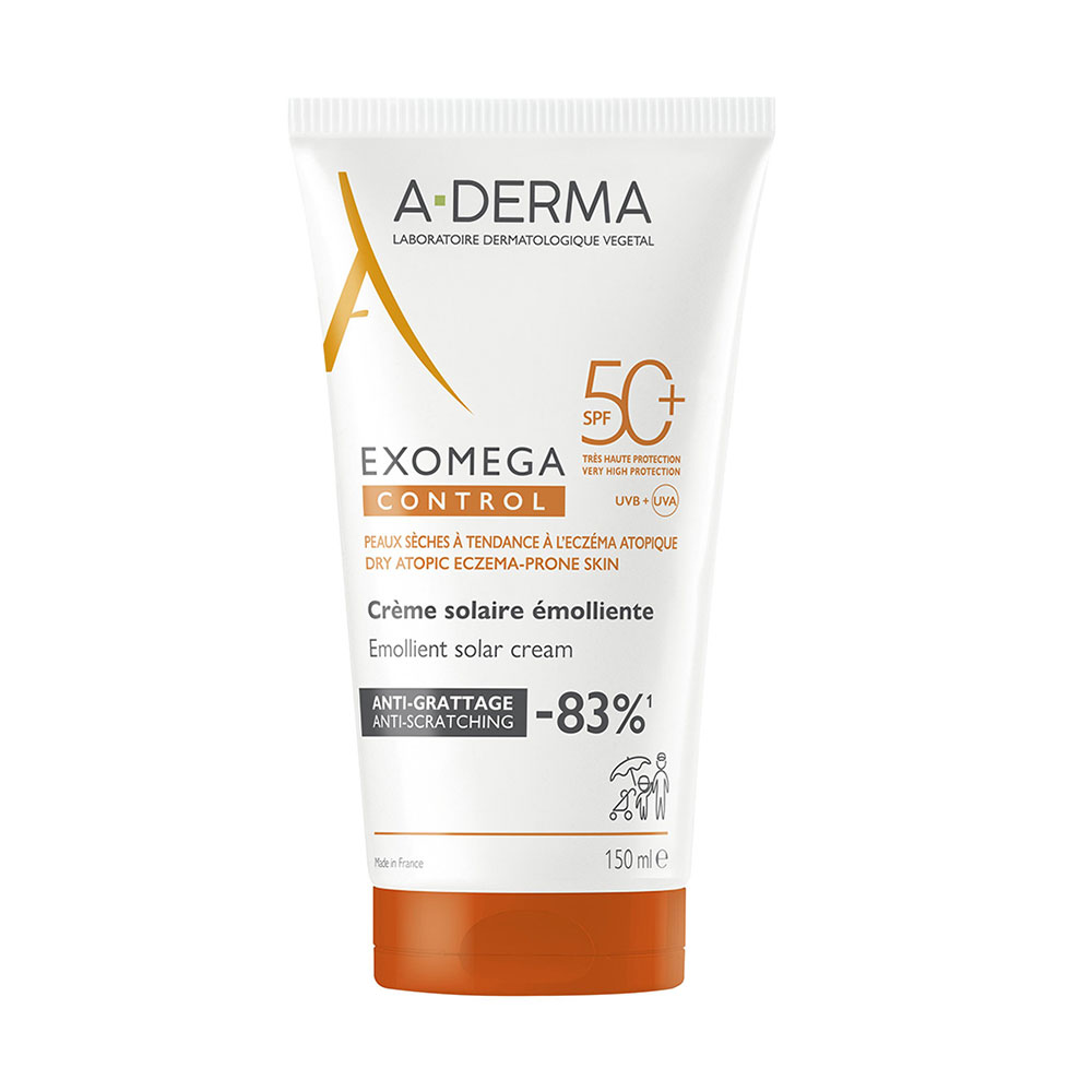 A-Derma Exomega Control Crème émolliente anti-grattage SPF50+ 150ml