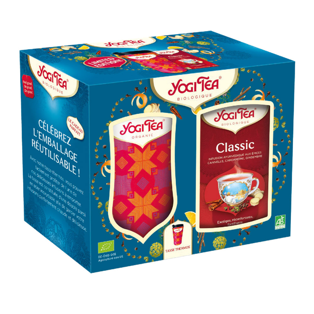 Yogi Tea Coffret Tasse Isotherme + Boite Classic