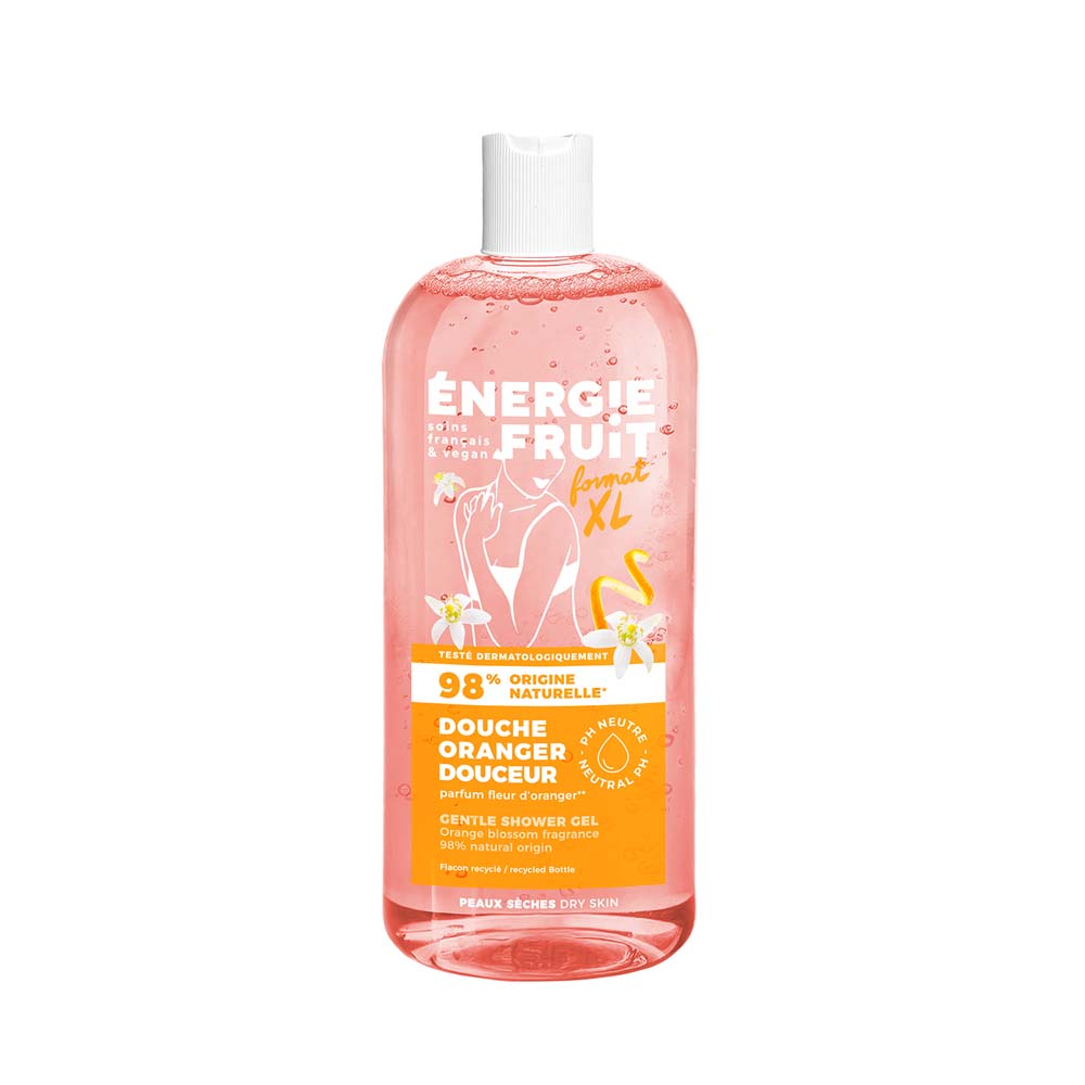 Energie Fruit Gel Douche Ph Neutre Fleur D'oranger & Huile De Lin Bio 500ml