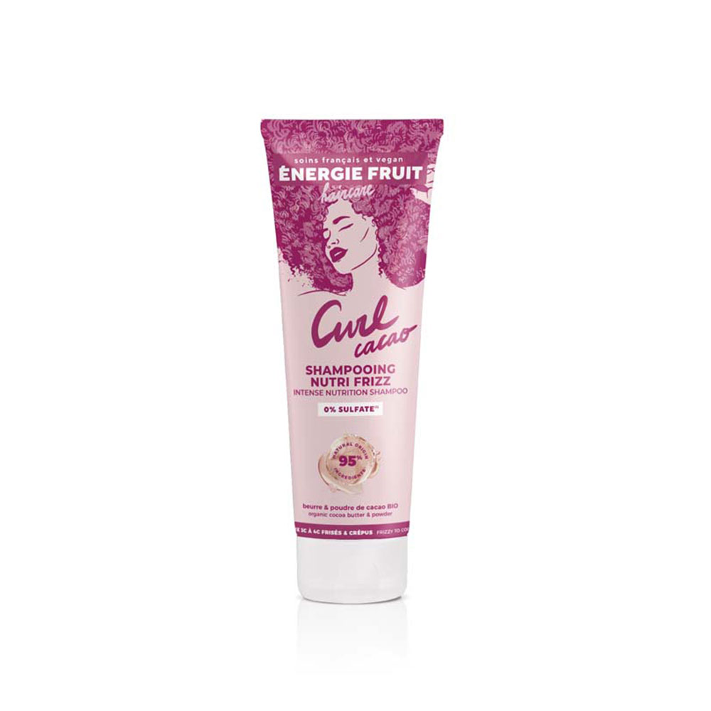 Energie Fruit Shampooing Nutri Frizz Poudre et Beurre de Cacao Bio 250ml