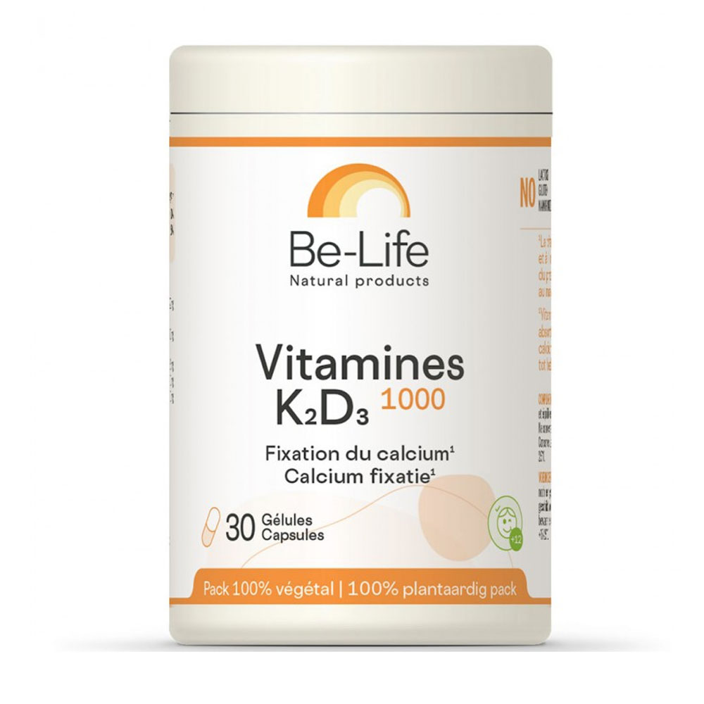 Be-Life Vitamines K2+D3 1000 30 gélules
