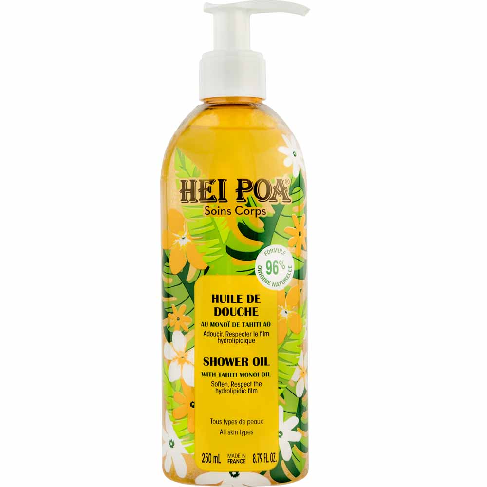 Hei Poa Soins Corps Huile de Douche Au Monoï de Tahiti AO 250ml