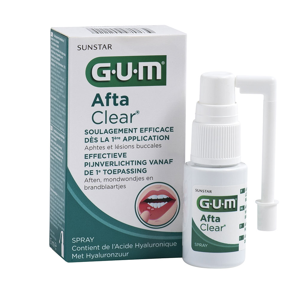 Spray 15ml AftaClear Aphtes Et Lesions Buccales Gum