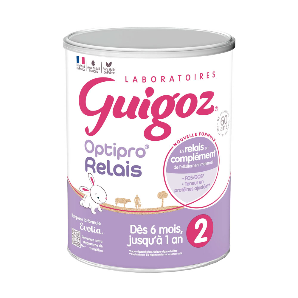 Guigoz Optipro Relais Lait En Poudre 2 De 6 Mois À 1 Ans 800g