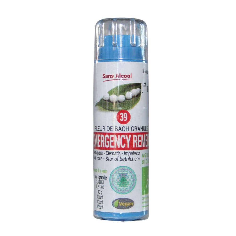 Kosmeo Fleur de bach N°39 Emergency Remedy (Remède de secours) Bio 120 granules