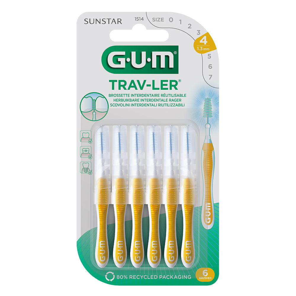 Gum Trav-ler Brossettes Interdentaires 1.3mm x6