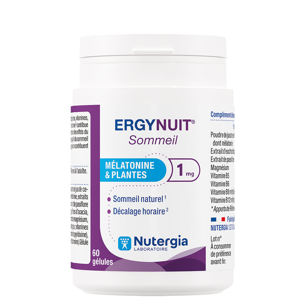 Nutergia ErgyNuit Sommeil Naturel 60 Gélules