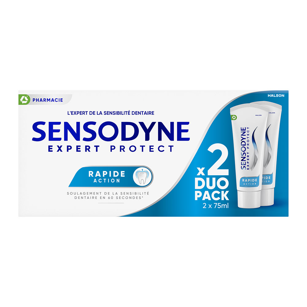 Sensodyne Expert Protect Dentifrice Rapide Action 2x75ml