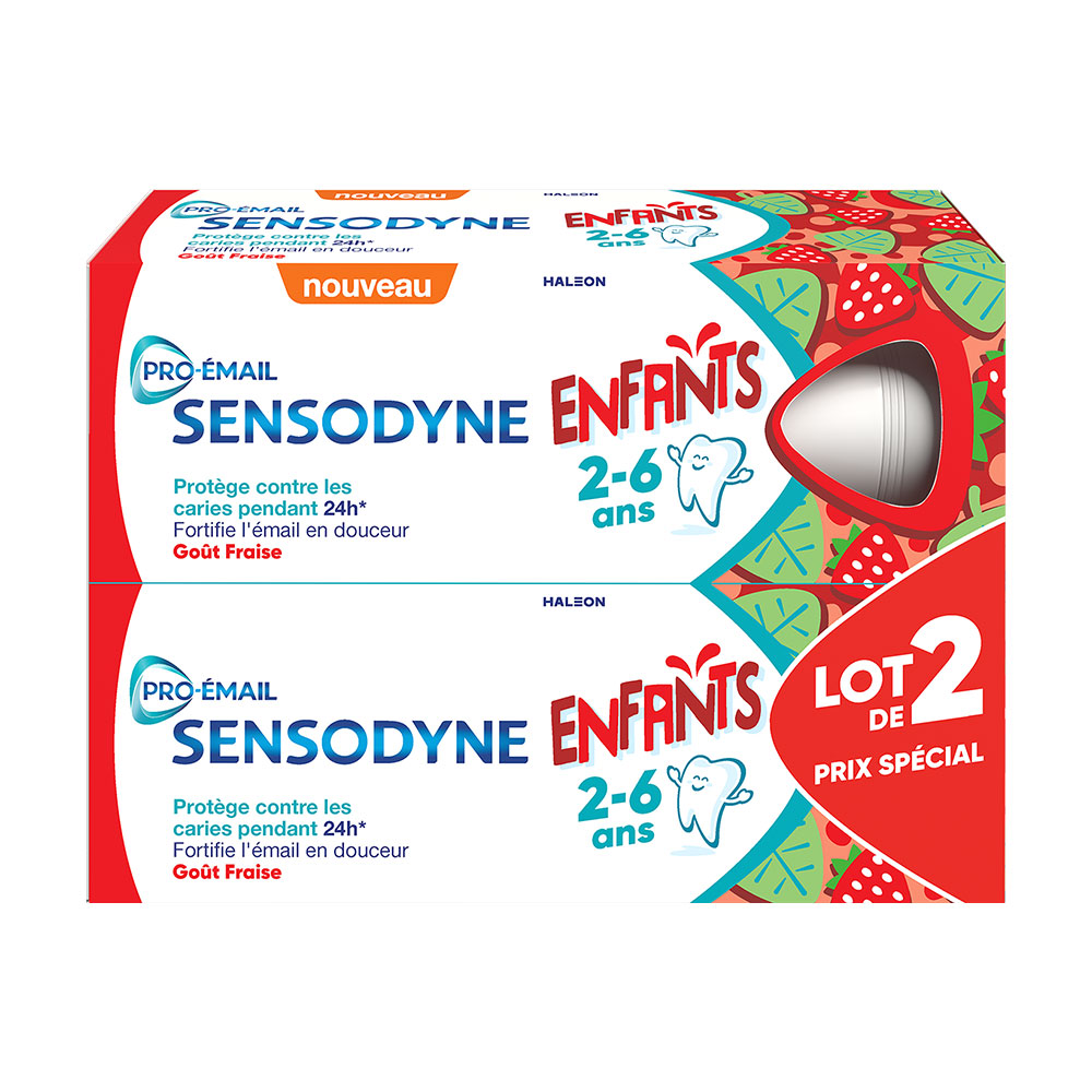 Sensodyne Pro-Email Dentifrice Enfants 2 à 6 Ans 2x50ml