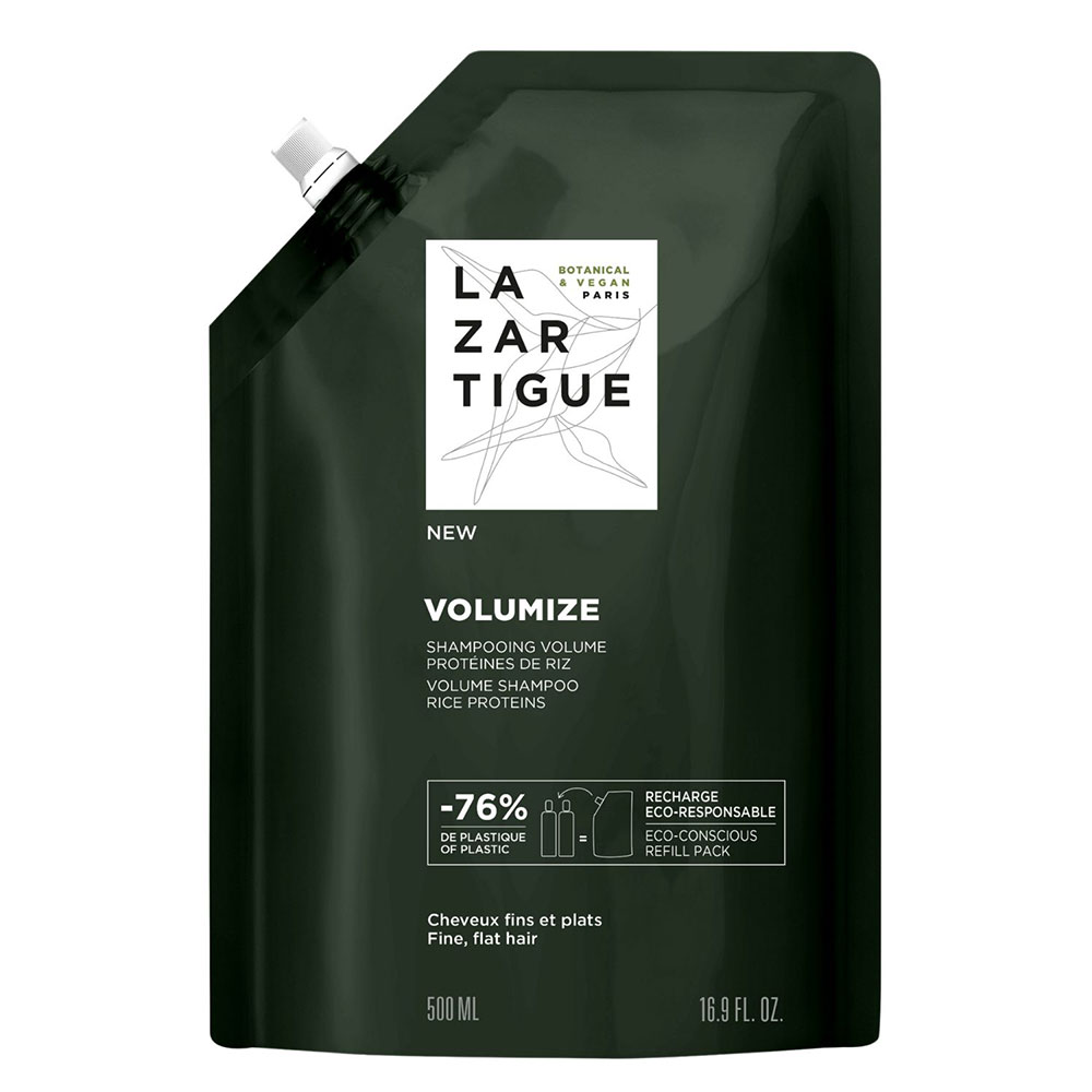 Lazartigue Volumize Eco Recharge Shampoing Volumisant Cheveux Fins et Plats 500ml