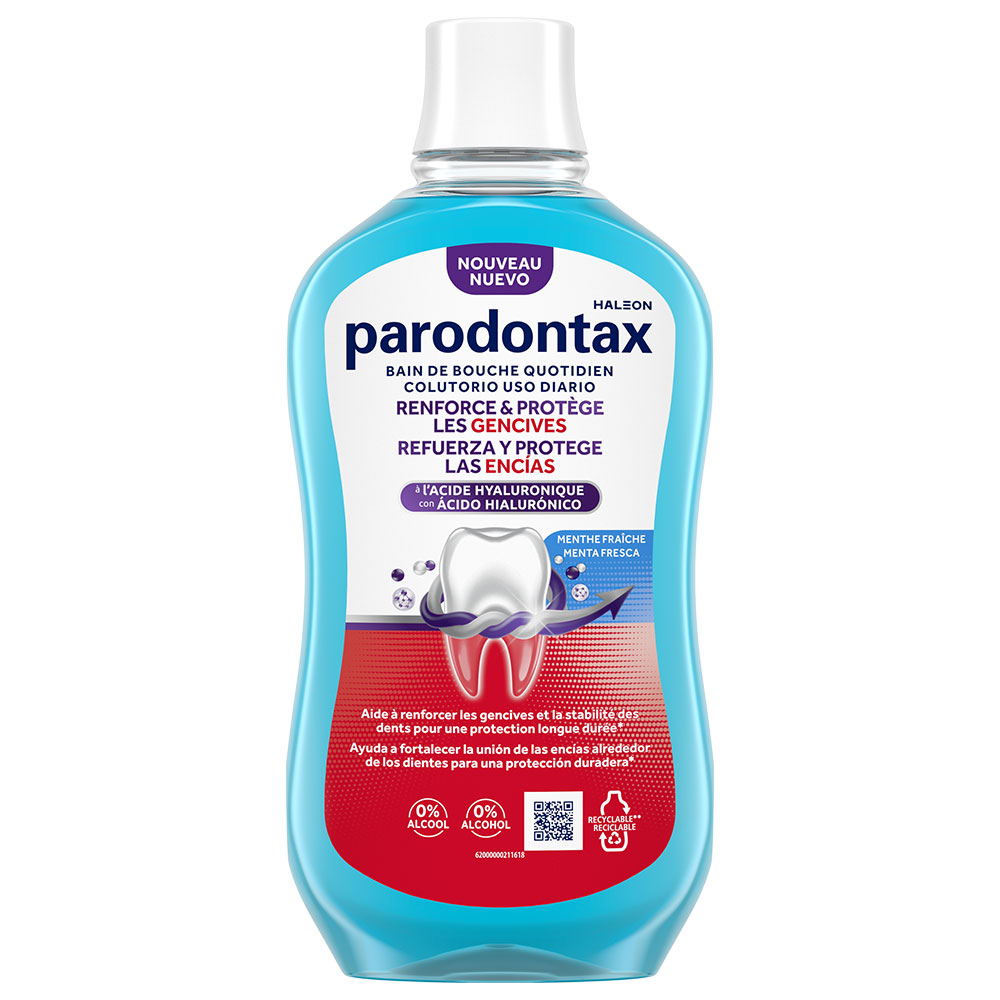 Parodontax Bain de Bouche Renforce & Protège Menthe Fraîche 500ml