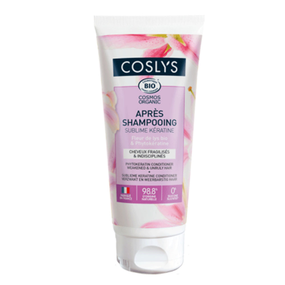 Coslys Après Shampooing Sublime Kératine Bio Cheveux fragilisés et indisciplinés 200ml