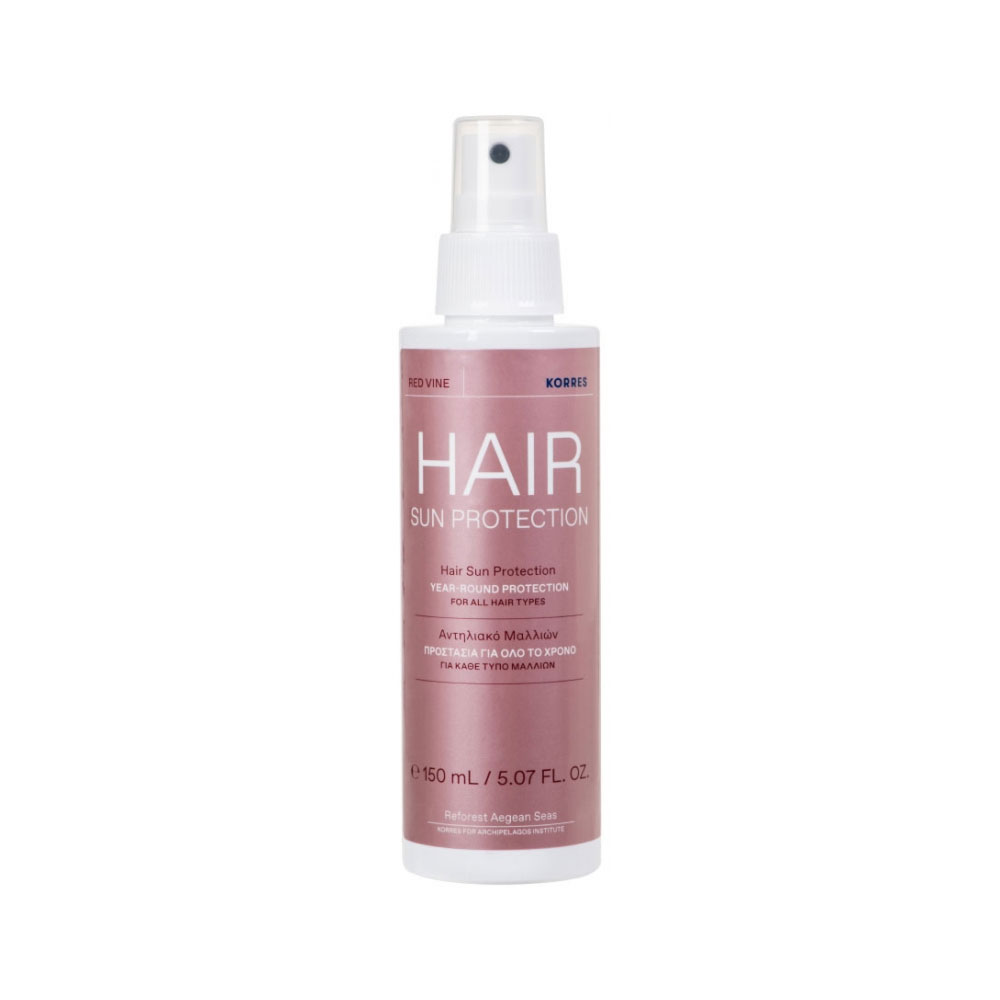 Korres Red Vine Emulsion Spray Protection Solaire Capillaire 150ml