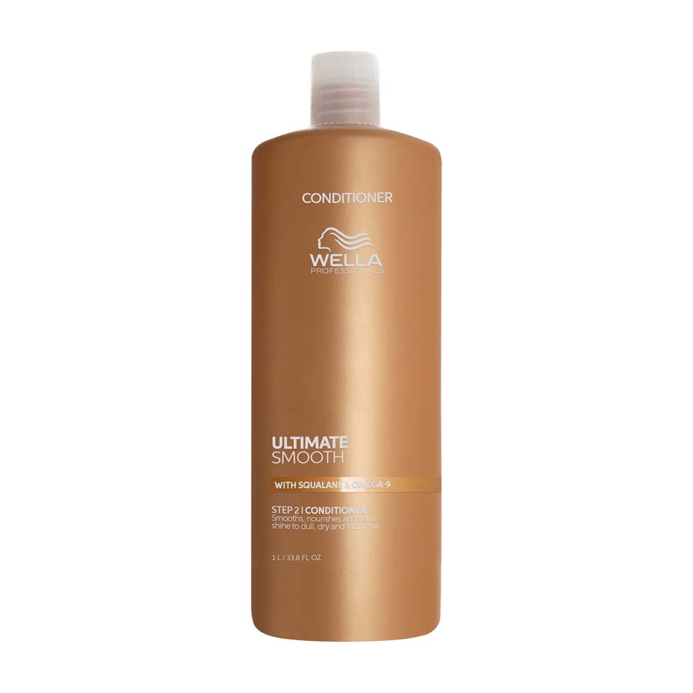Wella Professionals Ultimate Smooth Après-shampoing nourrissant Cheveux secs, ternes ou frisés 1l