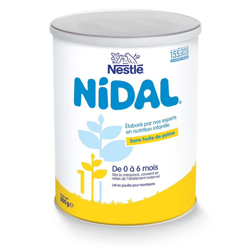 Nestlé Nidal Lait En Poudre 1 De 0 À 6 Mois 800g