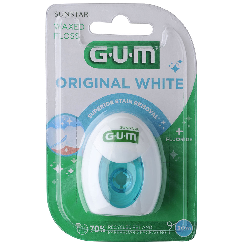 Gum Original White Fil Dentaire Blanchissant 30m