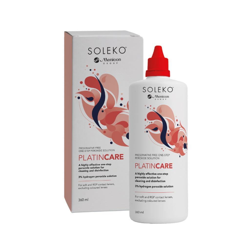 Menicon Platincare Système oxydant pour tous types de lentilles 360ml