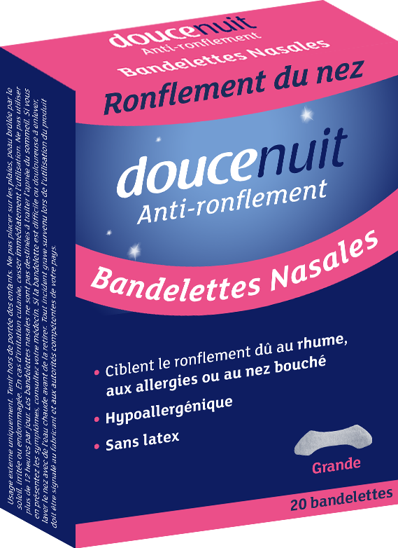 Doucenuit Bandelettes nasales anti-ronflement x20