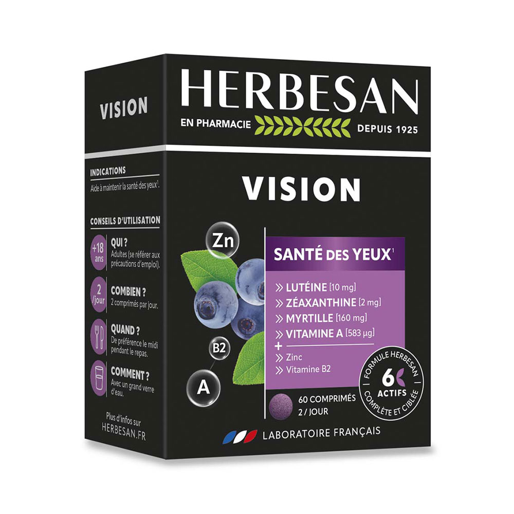 Herbesan Vision Santé Des Yeux 60 Comprimés