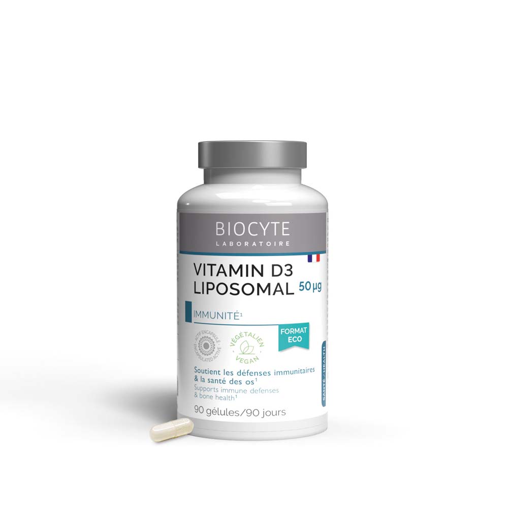 Biocyte Vitamine D3 Liposomal 50µg 90 Gélules