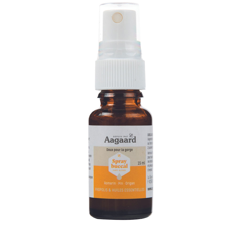 Aagaard Spray Buccal Doux pour la gorge 15ml
