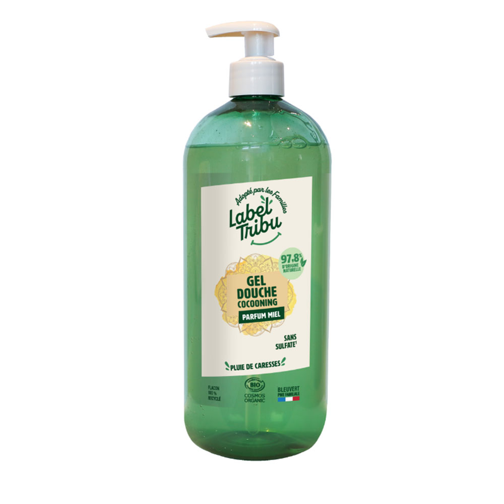 Label Tribu Gel douche Cocooning Parfum Miel 1L