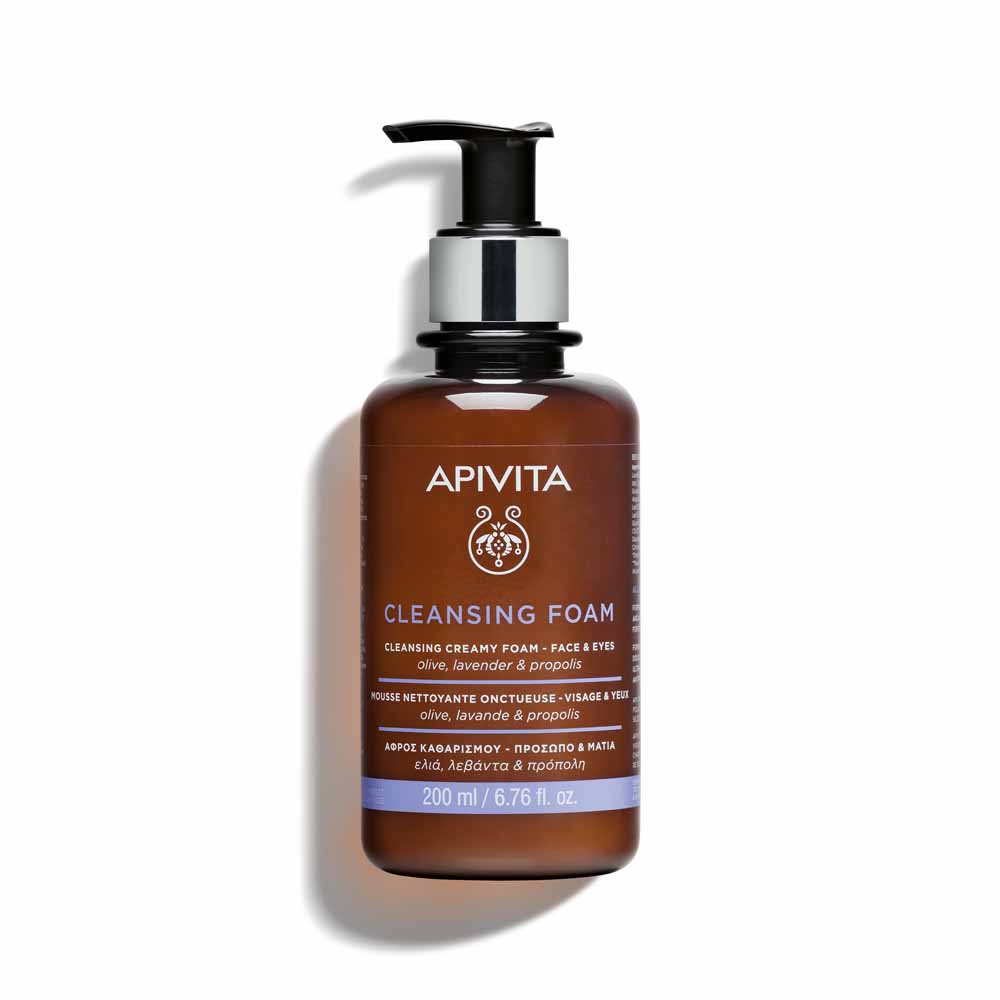 Apivita Mousse Onctueuse Nettoyante Visage et Yeux 200ml
