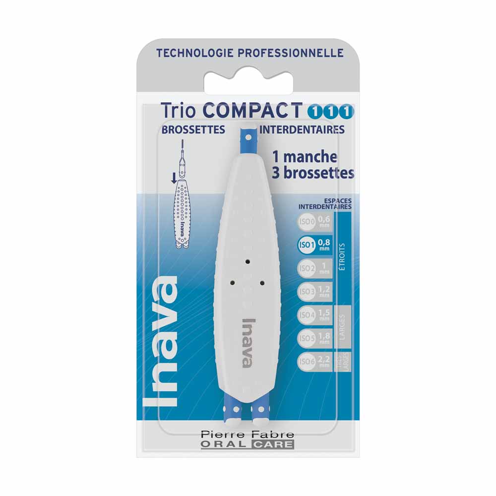 Inava Trio Compact Brossettes Interdentaires 0.8mm