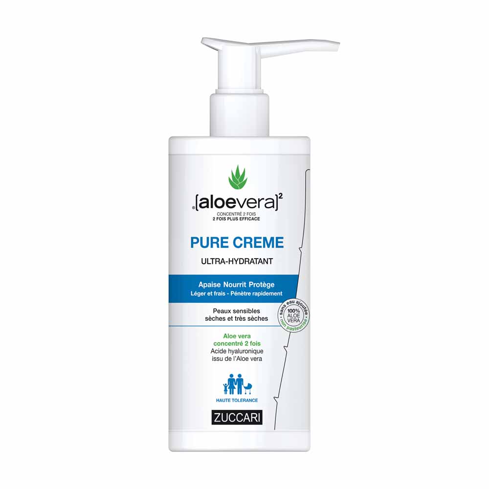 PURE CRЀME Ultra-hydratant Aloe vera et Acide hyaluronique 400ml [aloevera]2 Zuccari 400ml [aloevera]2 Zuccari