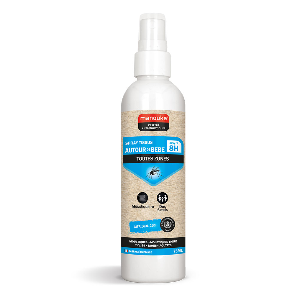 Manouka Anti-moustiques Repulsif Moustiquaire Bebe Toutes Zones 75 ml