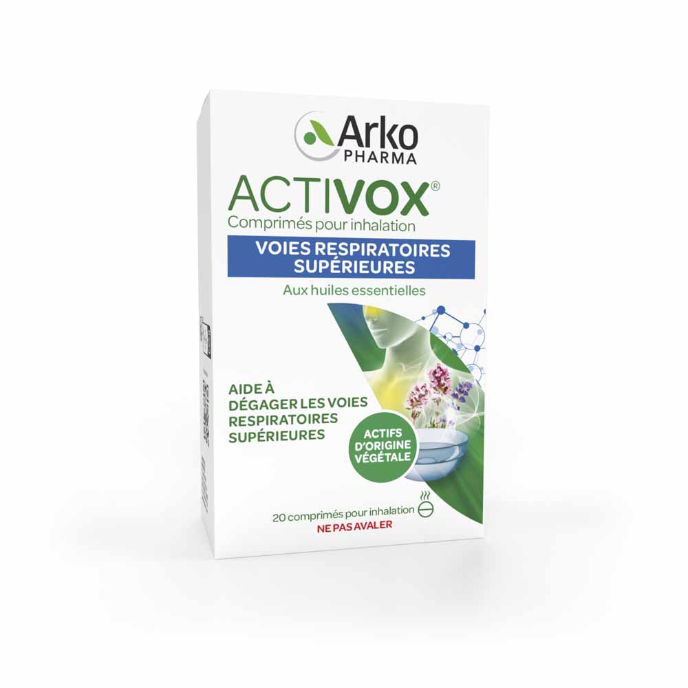 Arkopharma Activox Nez et Gorge Huiles Essentielles 20 Comprimés Pour Inhalation