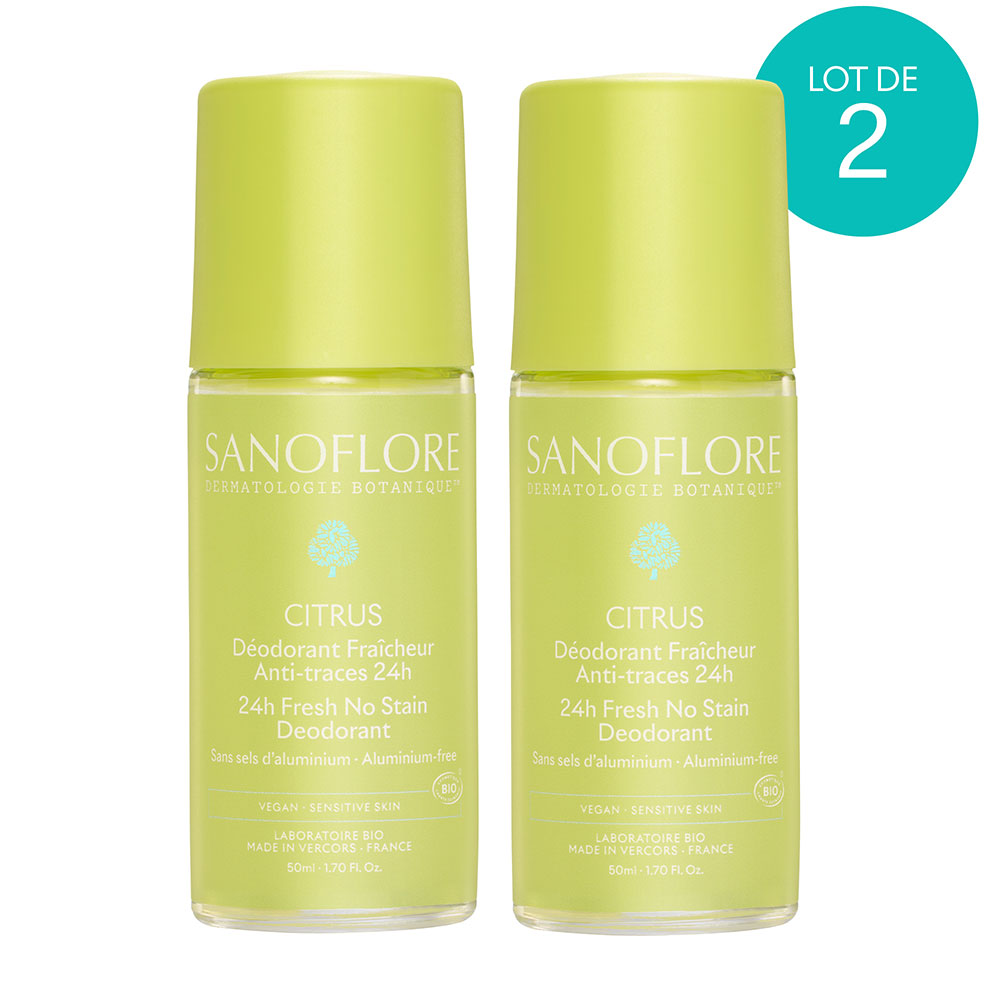 Sanoflore Deodorants Roll-on Bio Citrus 24h 2x50ml